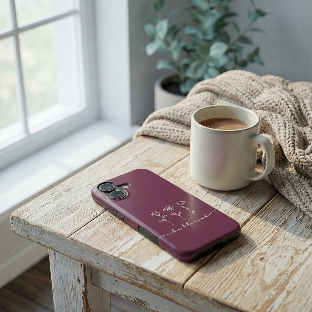 BE BLESSED robuste Handyhülle in Beere Tech Accessories Podbase 