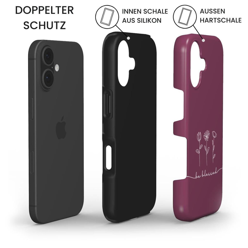 BE BLESSED robuste Handyhülle in Beere Tech Accessories Podbase 