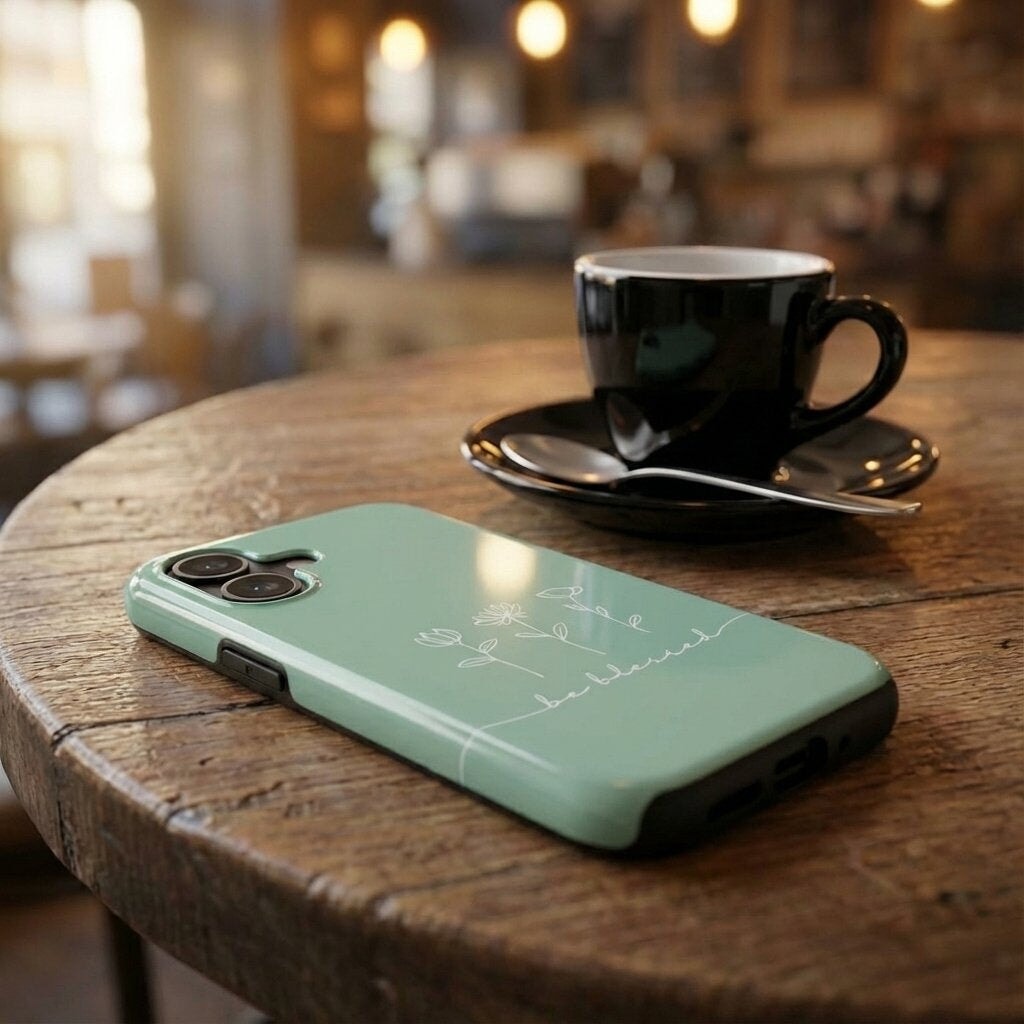 BE BLESSED robuste Handyhülle in Eukalyptus Tech Accessories Podbase 