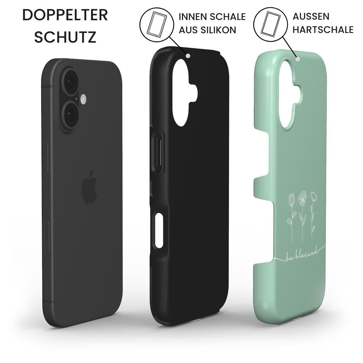 BE BLESSED robuste Handyhülle in Eukalyptus Tech Accessories Podbase 