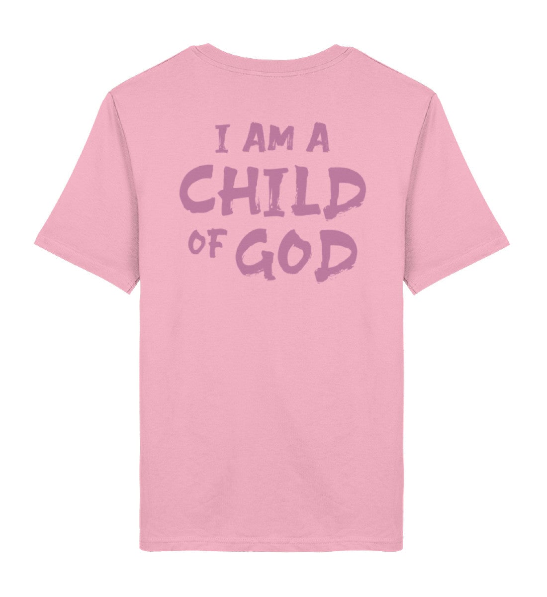 CHILD OF GOD BACKPRINT - Herren Premium Organic Shirt 2.0 ST/ST Creator T-Shirt 2.0 ST/ST Shirtee Cotton Pink XS 