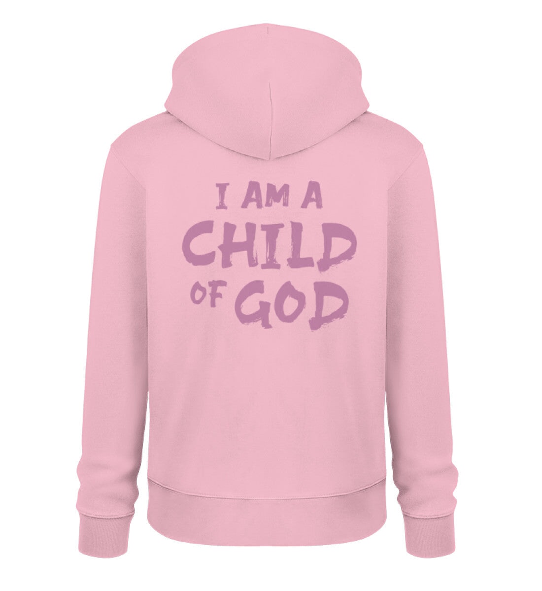 CHILD OF GOD BACKPRINT - Unisex Organic Hoodie 2.0 ST/ST Cruiser Hoodie 2.0 ST/ST Shirtee Cotton Pink XS 