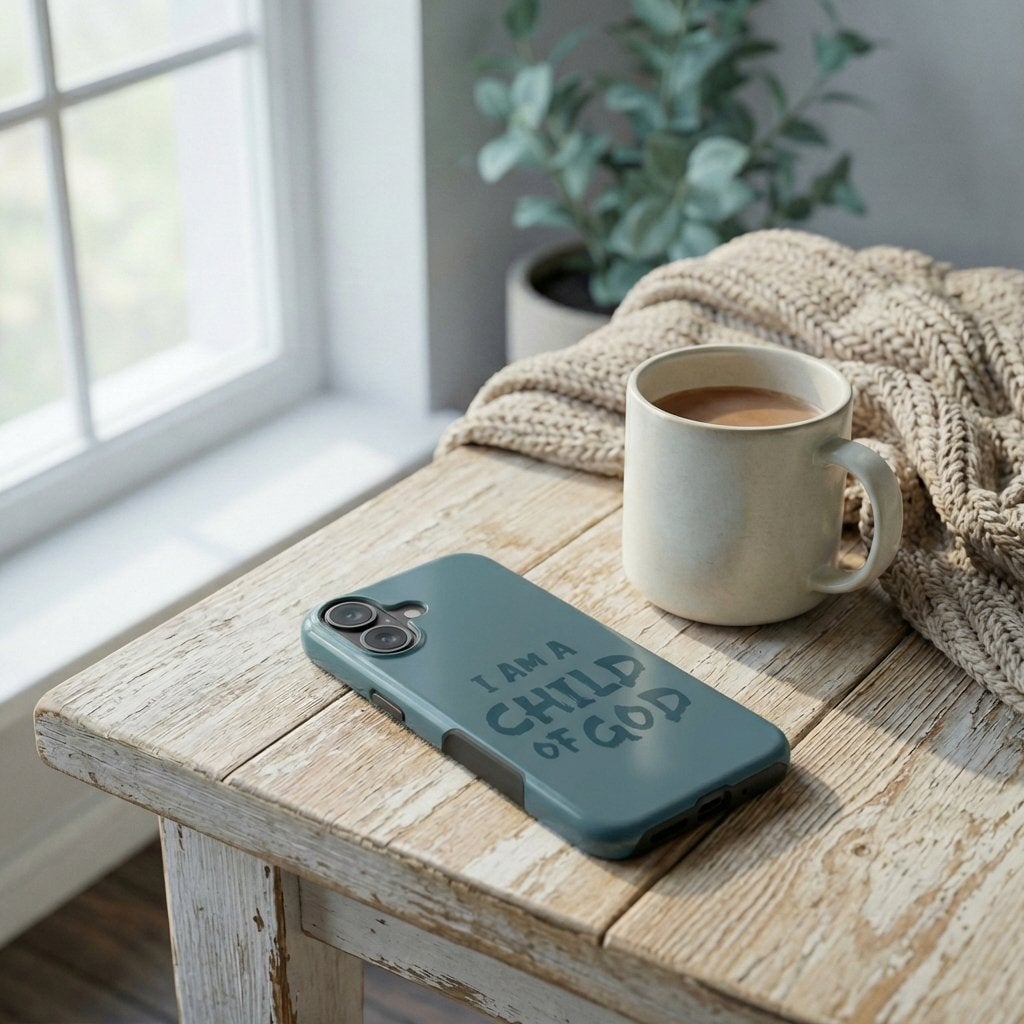 Child of God MagSafe Handyhülle in Petrol Tech Accessories Podbase 