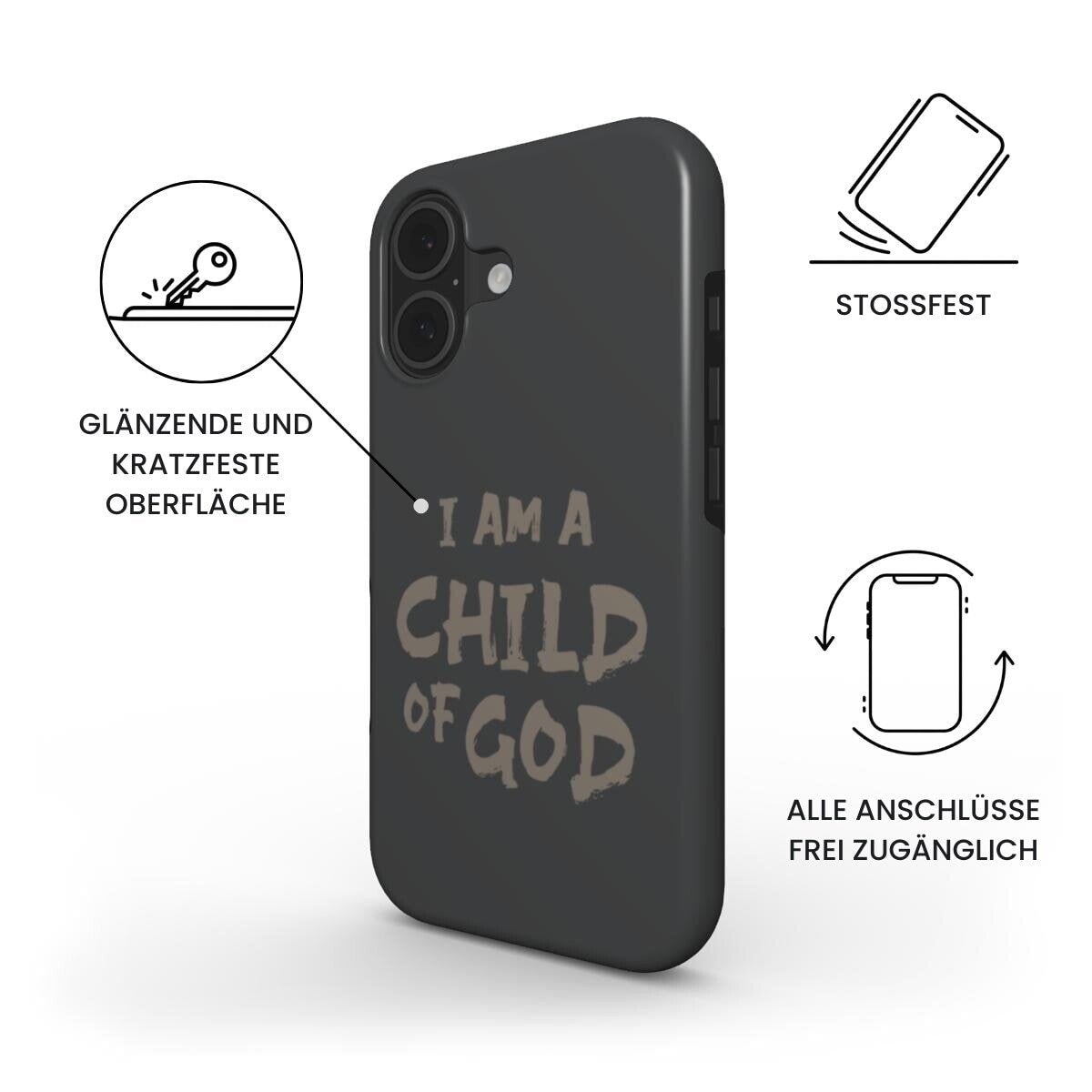 Child of God Robuste Handyhülle in Anthrazit Tech Accessories Podbase 