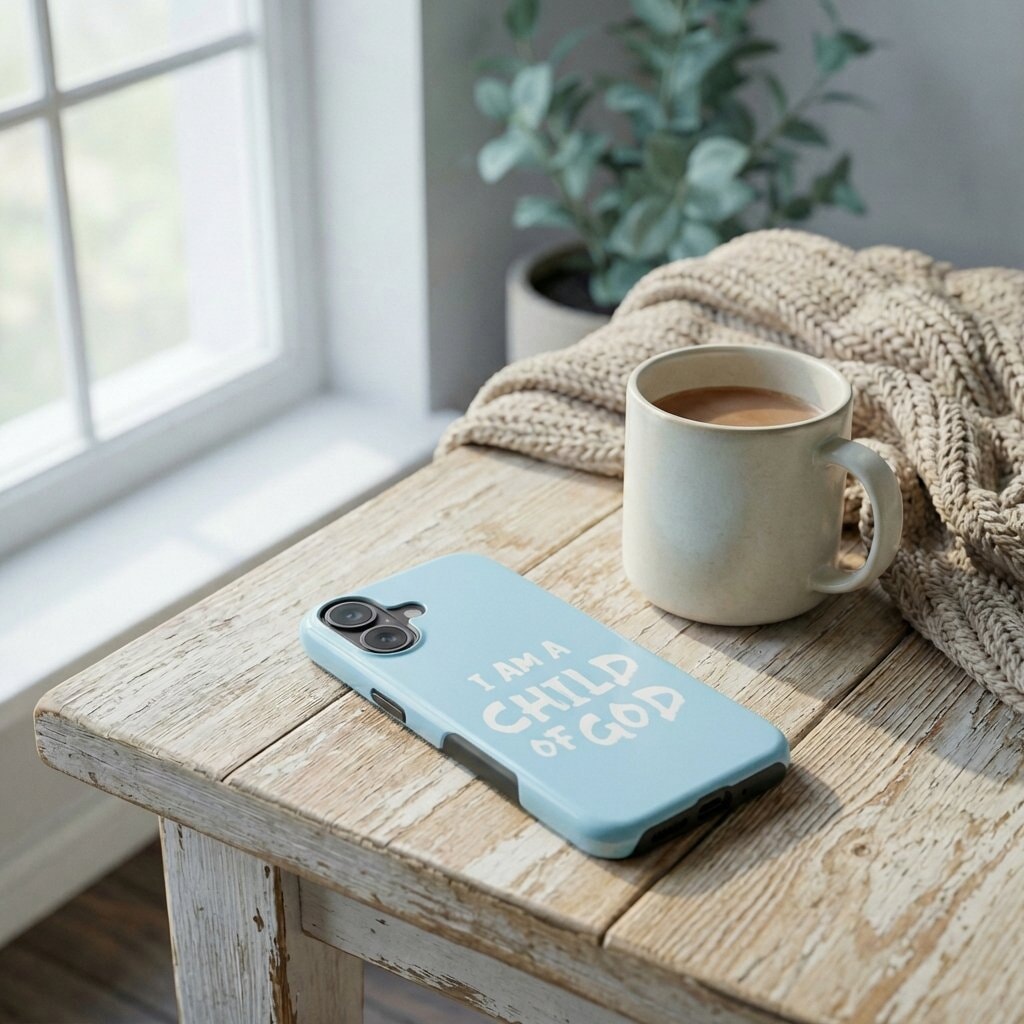 Child of God Robuste Handyhülle in Hellblau Tech Accessories Podbase 