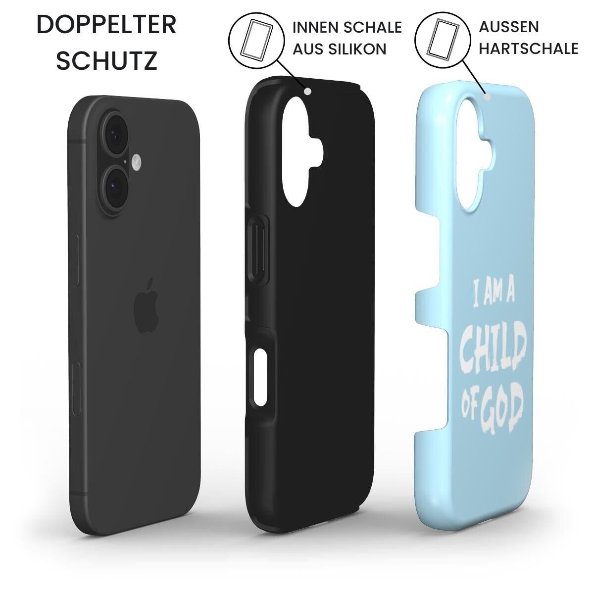 Child of God Robuste Handyhülle in Hellblau Tech Accessories Podbase 