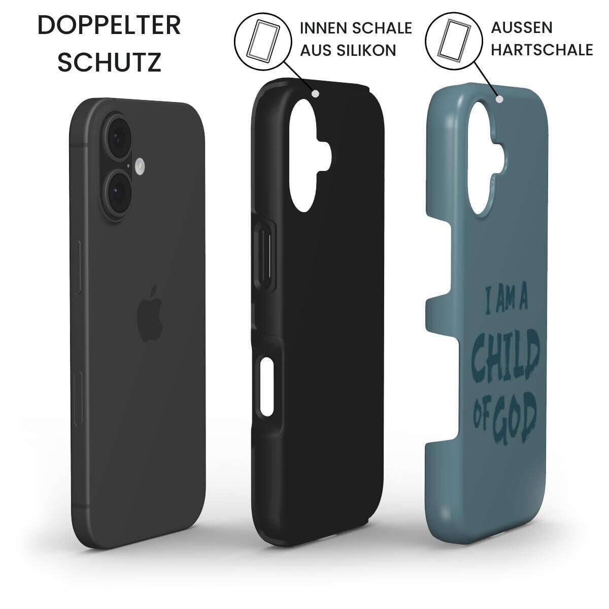 Child of God Robuste Handyhülle in Petrol Tech Accessories Podbase 