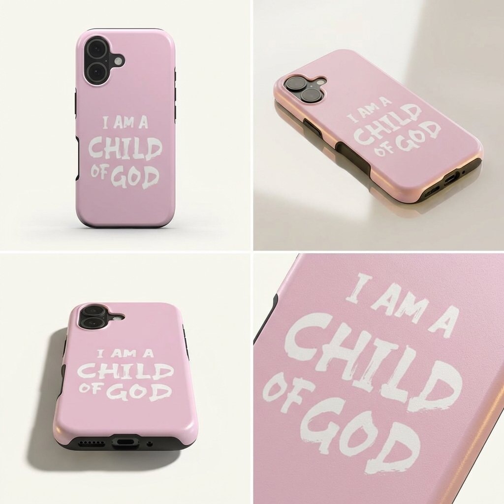 Child of God robuste Handyhülle in Rosa Tech Accessories Podbase 