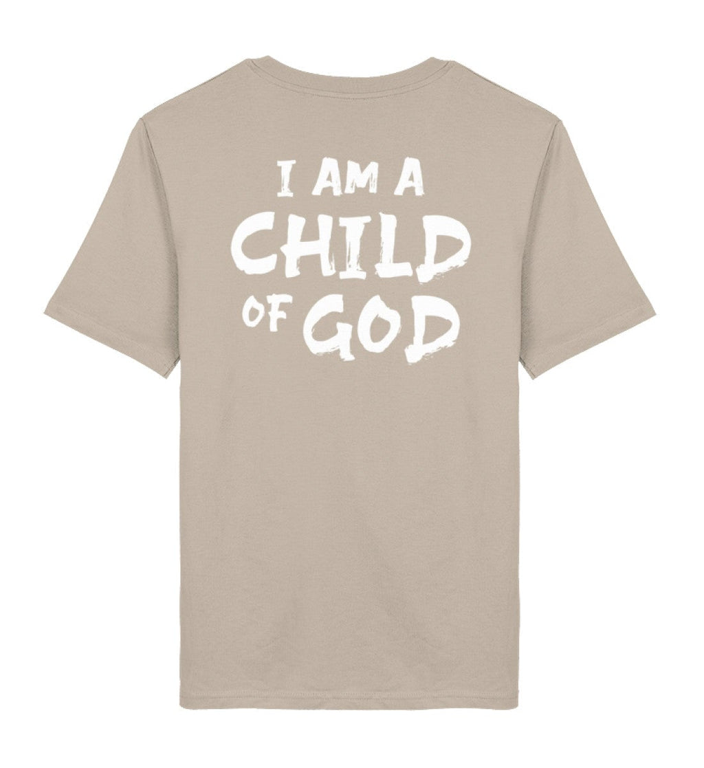 CHILD OF GOD STREETWEAR SHIRT BACKPRINT Creator T-Shirt 2.0 ST/ST Shirtee Wüstensand XS 