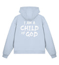 CHILD OF GOD STREETWEAR ZIPPER BACKPRINT Fluffy Boxcut Zipper Shirtee Pastellblau S 