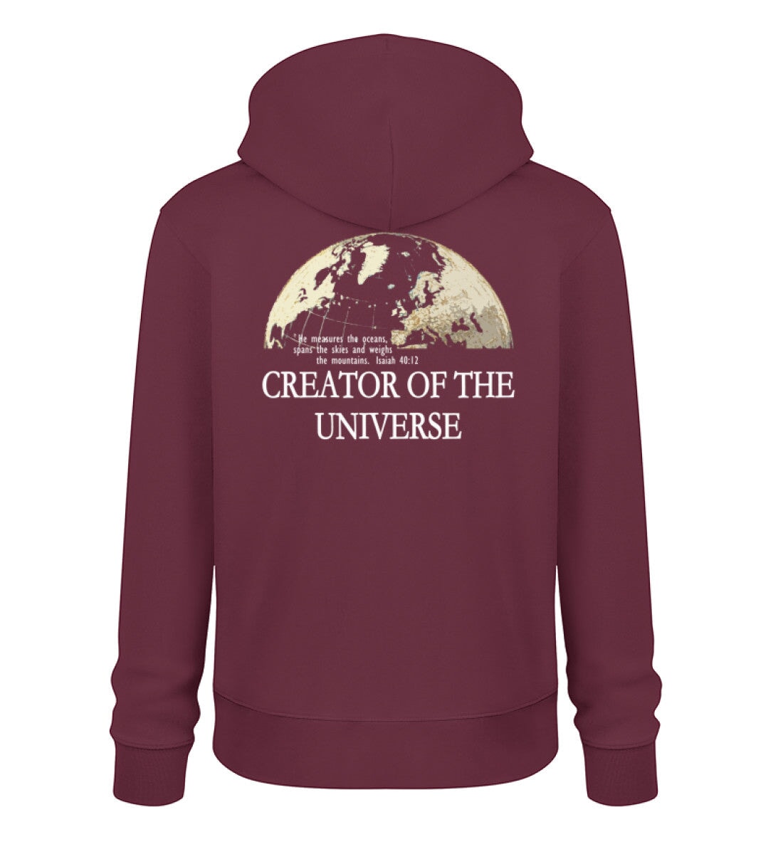 CREATOR STREETWEAR HOODIE BACKPRINT - Unisex Organic Hoodie 2.0 ST/ST Cruiser Hoodie 2.0 ST/ST Shirtee Burgundy XS 