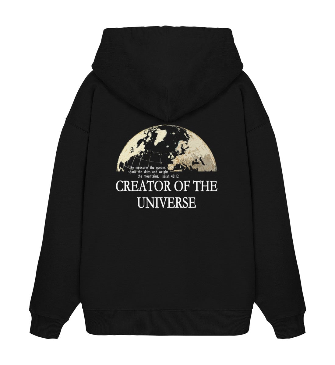 CREATOR STREETWEAR OVERSIZED HOODIE BACKPRINT - Unisex Oversized Organic Hoodie 2.0 Slammer Oversize Hoodie 2.0 ST/ST Shirtee Black XS 