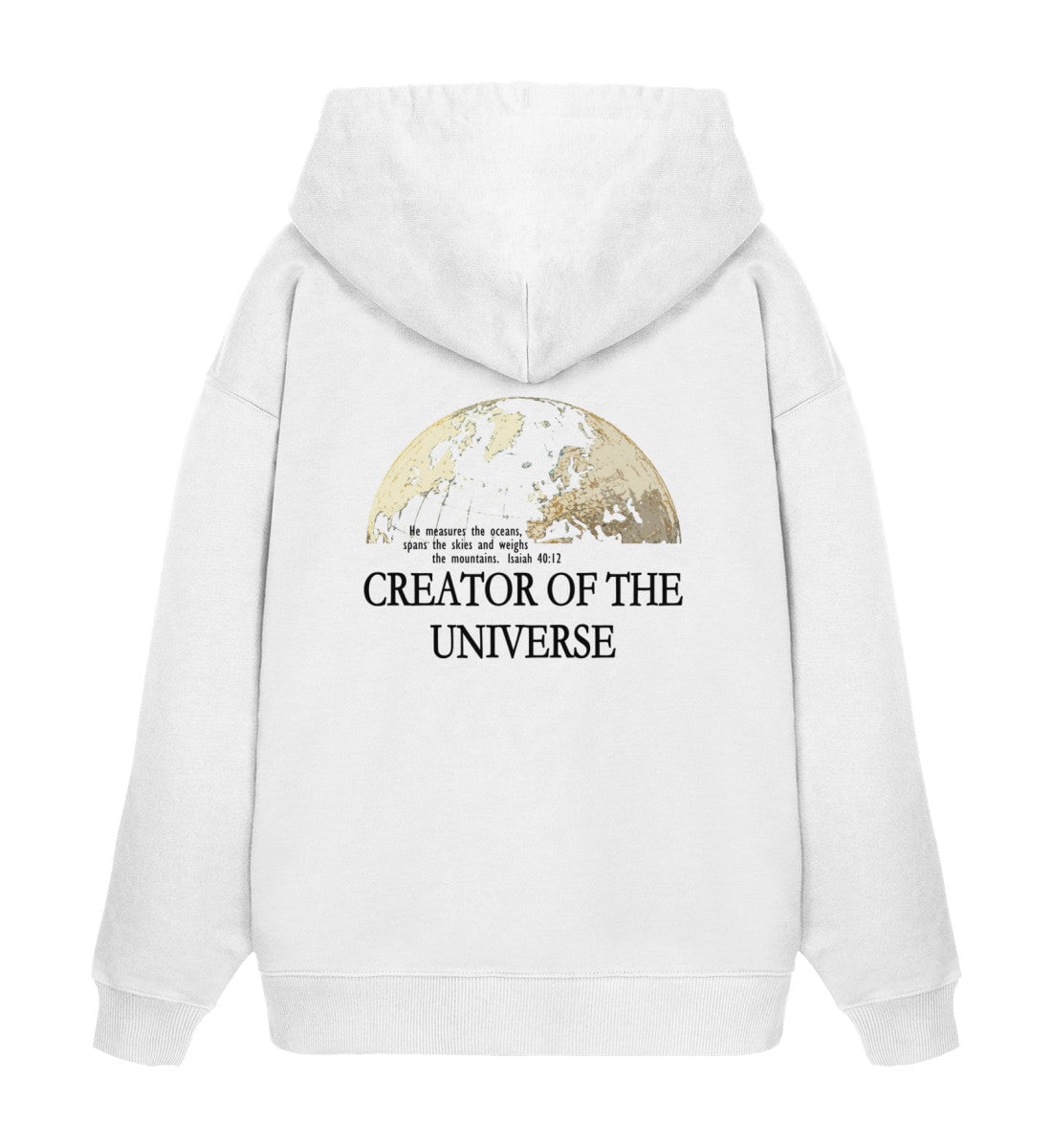 CREATOR STREETWEAR OVERSIZED HOODIE BACKPRINT - Unisex Oversized Organic Hoodie 2.0 Slammer Oversize Hoodie 2.0 ST/ST Shirtee White XS 