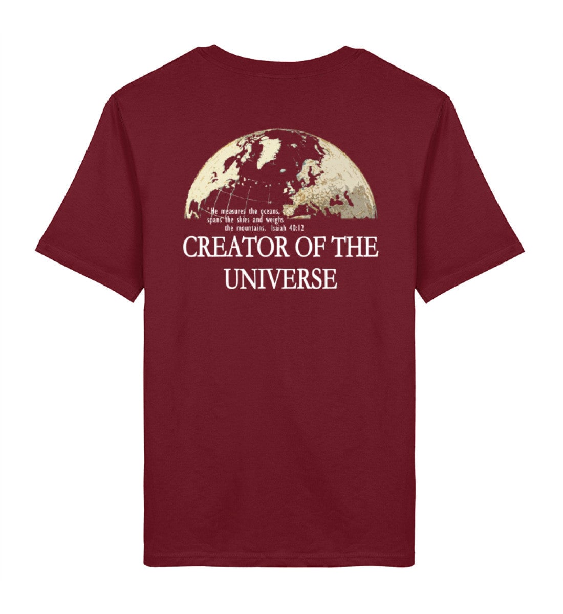 CREATOR STREETWEAR SHIRT BACKPRINT - Herren Premium Organic Shirt 2.0 ST/ST Creator T-Shirt 2.0 ST/ST Shirtee Burgundy XS 