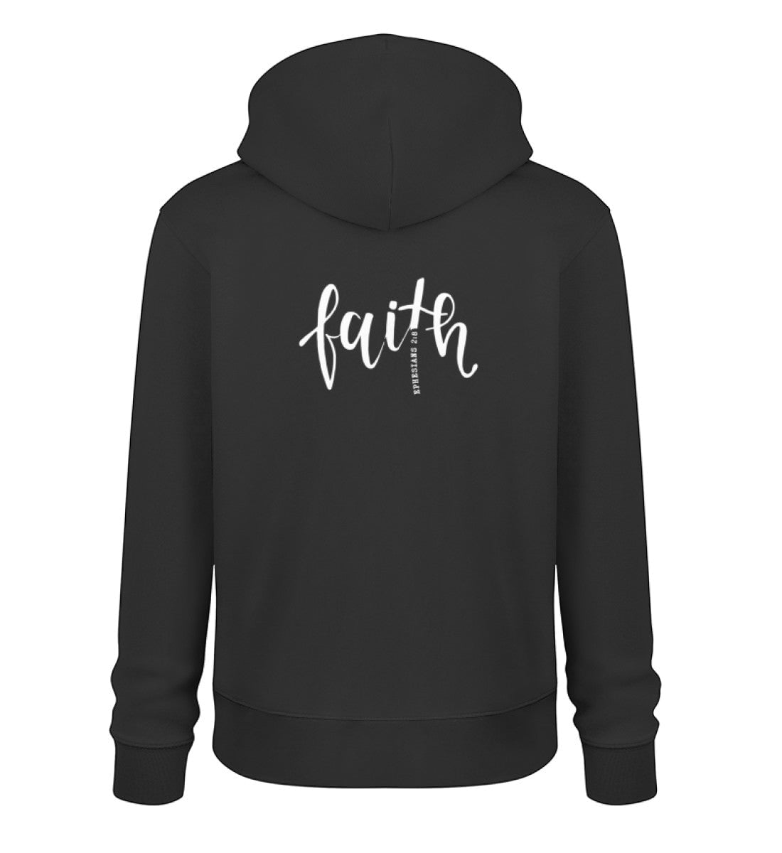 FAITH HOODIE BACKPRINT - Unisex Organic Hoodie 2.0 ST/ST Cruiser Hoodie 2.0 ST/ST Shirtee Black XS 