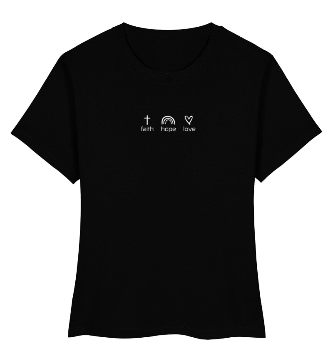 FAITH HOPE LOVE - Damen Premium Organic Shirt Stella Muser Shirt ST/ST Shirtee Black XS 
