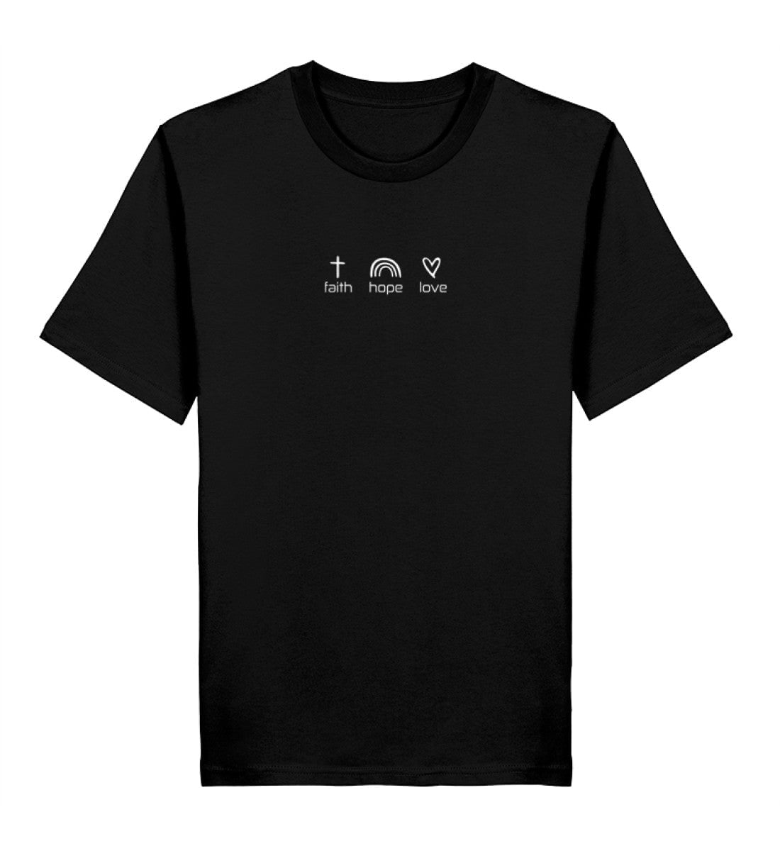 FAITH HOPE LOVE SHIRT Creator T-Shirt 2.0 ST/ST Shirtee Schwarz XS 