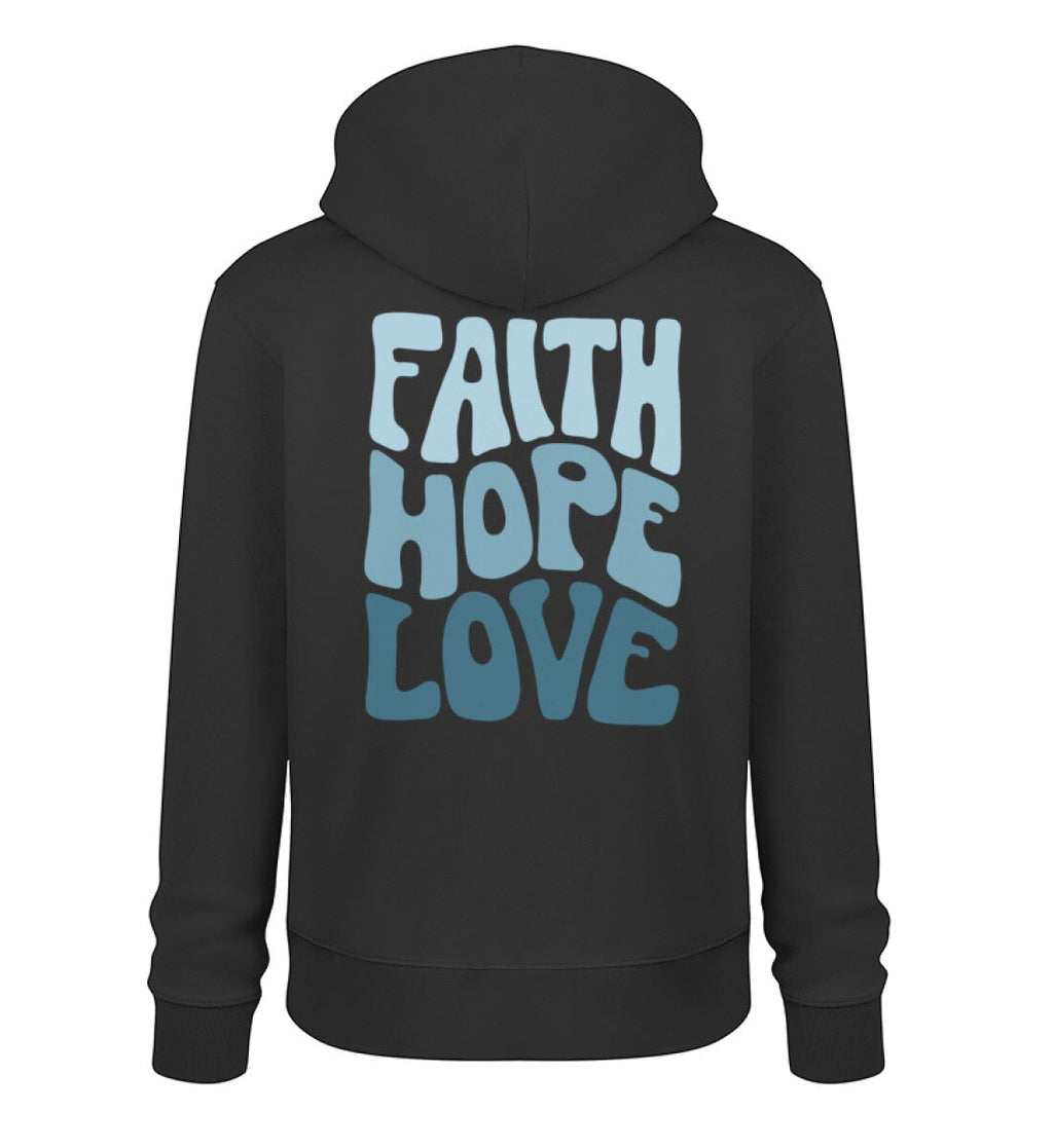 FAITH HOPE LOVE STREETWEAR HOODIE BACKPRINT BLAU Cruiser Hoodie 2.0 ST/ST Shirtee Schwarz XS 