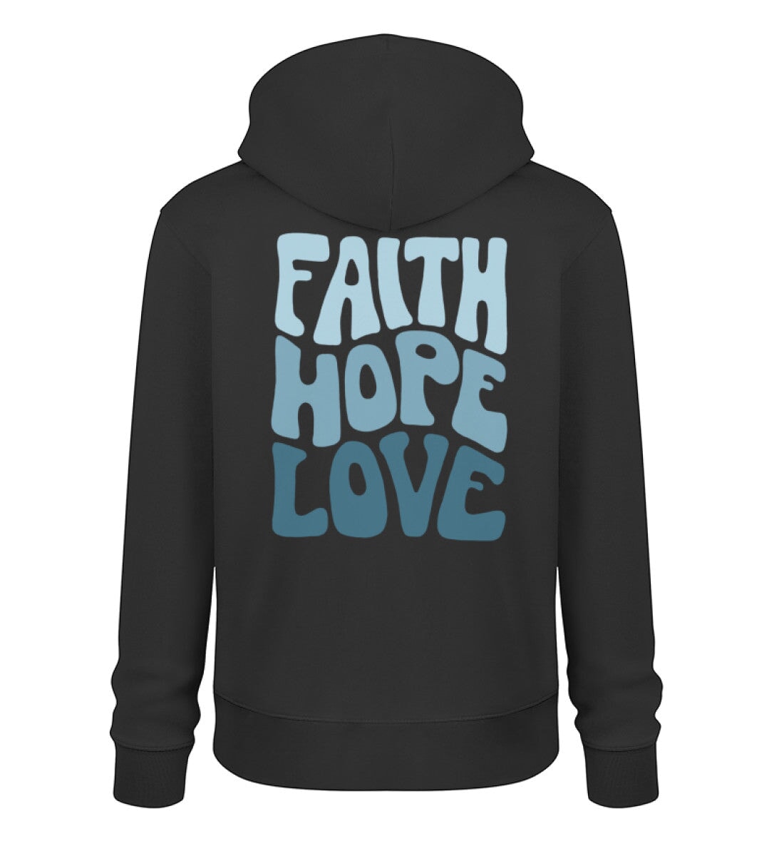 FAITH HOPE LOVE STREETWEAR HOODIE BACKPRINT BLAU Cruiser Hoodie 2.0 ST/ST Shirtee Schwarz XS 