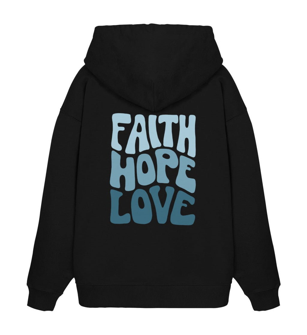 FAITH HOPE LOVE STREETWEAR OVERSIZED HOODIE BACKPRINT BLAU Slammer Oversize Hoodie 2.0 ST/ST Shirtee Schwarz XS 