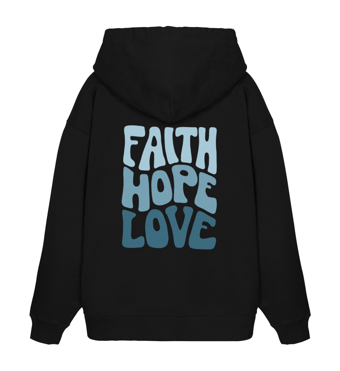 FAITH HOPE LOVE STREETWEAR OVERSIZED HOODIE BACKPRINT BLAU Slammer Oversize Hoodie 2.0 ST/ST Shirtee Schwarz XS 