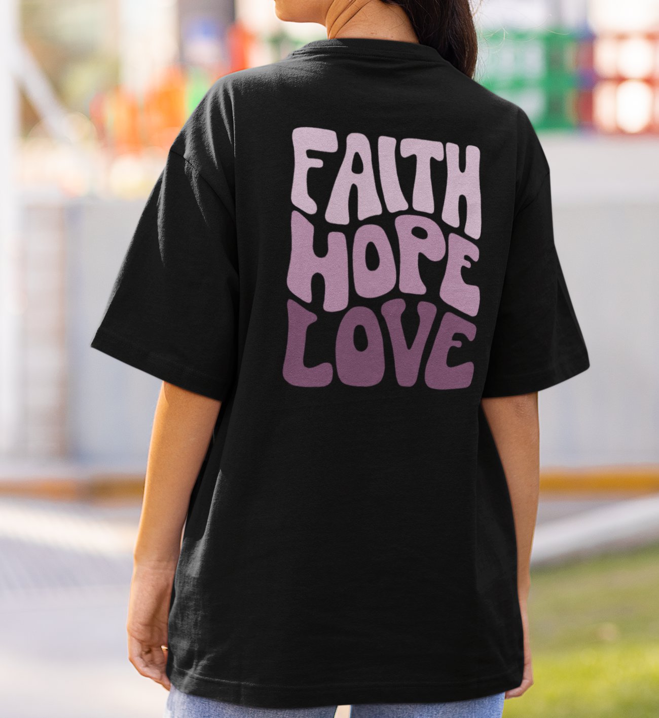 FAITH HOPE LOVE STREETWEAR OVERSIZED SHIRT BACKPRINT Blaster Oversized Shirt ST/ST Shirtee 
