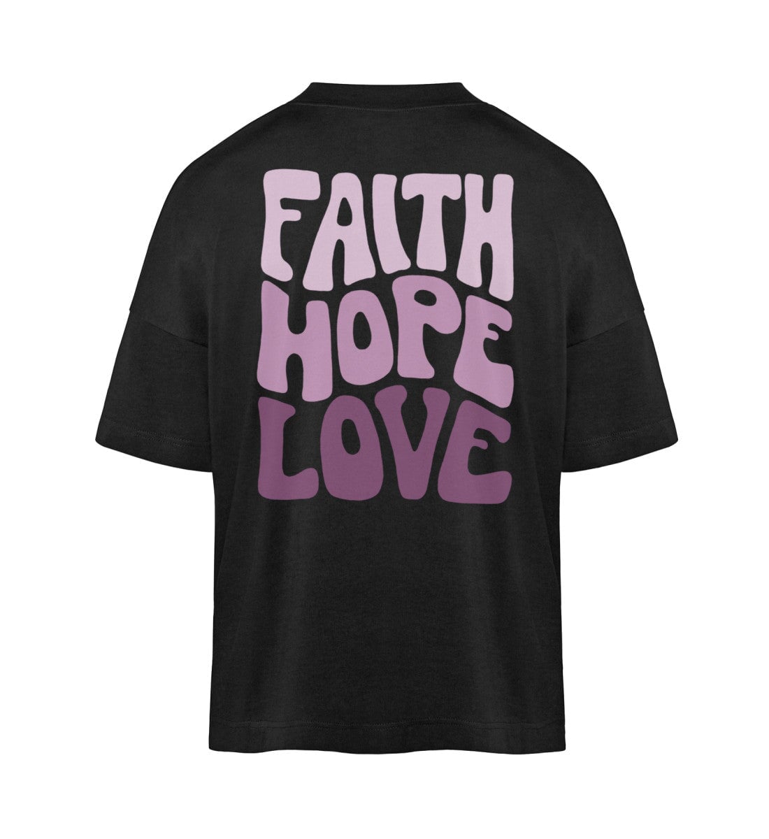 FAITH HOPE LOVE STREETWEAR OVERSIZED SHIRT BACKPRINT Blaster Oversized Shirt ST/ST Shirtee Black XS 