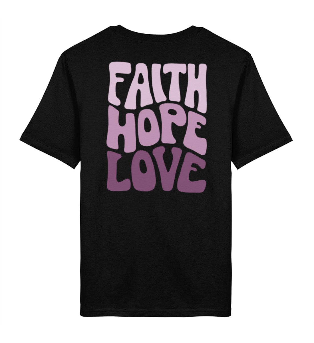 FAITH HOPE LOVE STREETWEAR SHIRT BACKPRINT - Herren Premium Organic Shirt 2.0 ST/ST Creator T-Shirt 2.0 ST/ST Shirtee Black XS 