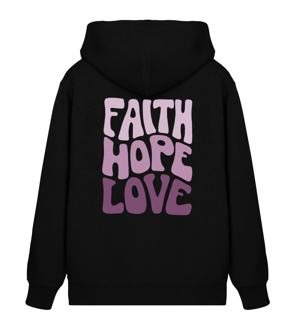 FAITH HOPE LOVE STREETWEAR ZIPPER BACKPRINT Connector Zipper 2.0 ST/ST Shirtee Schwarz XS 