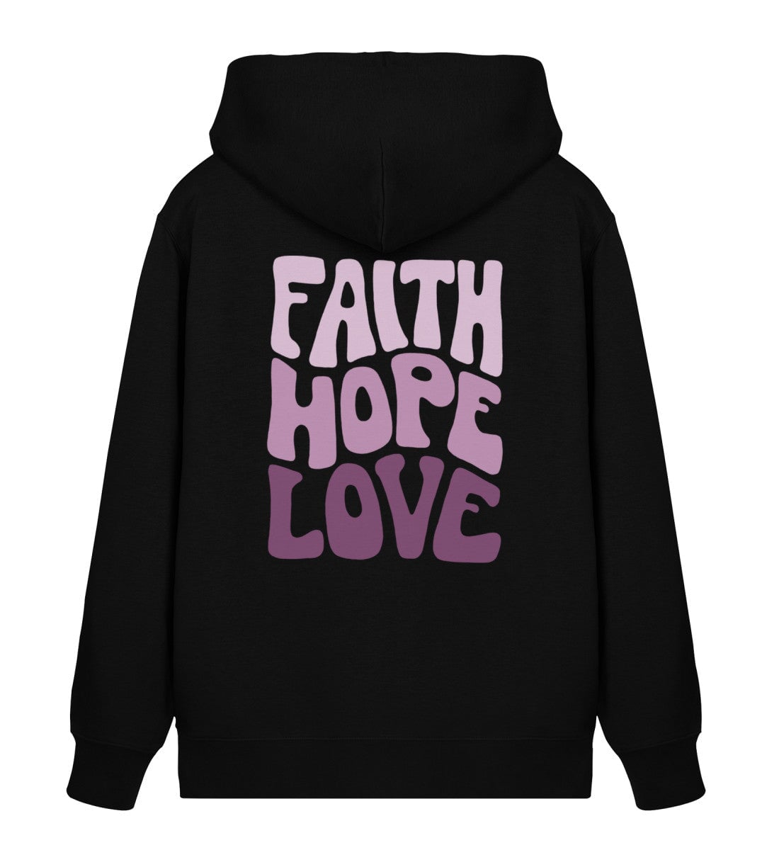 FAITH HOPE LOVE STREETWEAR ZIPPER BACKPRINT Connector Zipper 2.0 ST/ST Shirtee Schwarz XS 