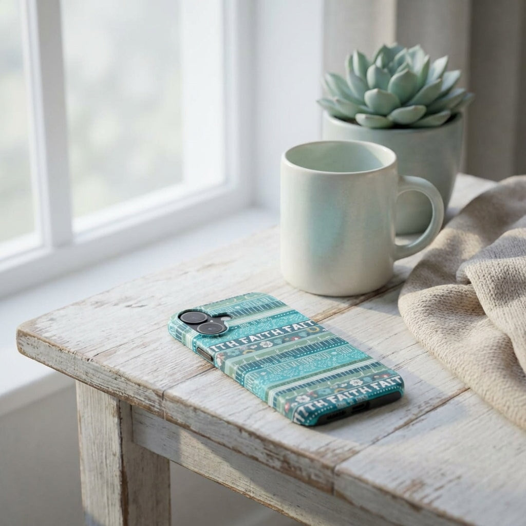 FAITH robuste Handyhülle in Türkis Tech Accessories Podbase 