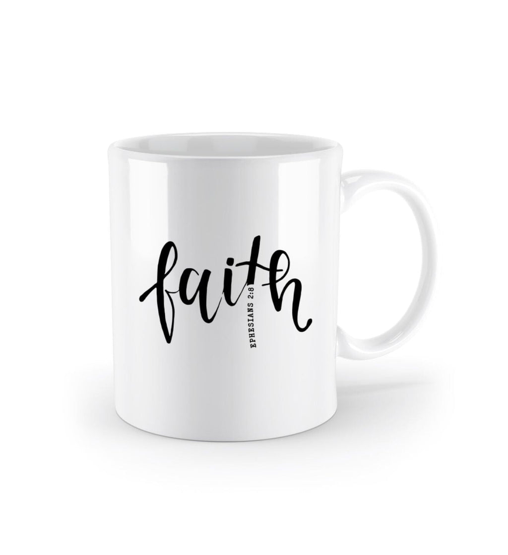 Faith Tasse Kaffee Tasse Shirtee White OneSize 