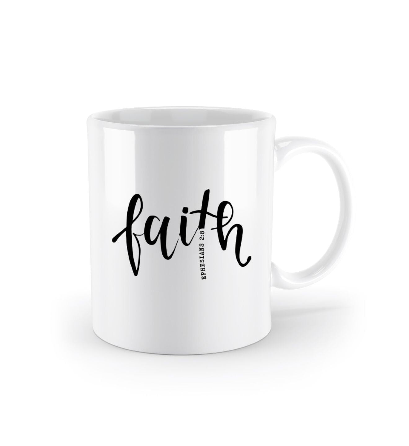 Faith Tasse Kaffee Tasse Shirtee White OneSize 