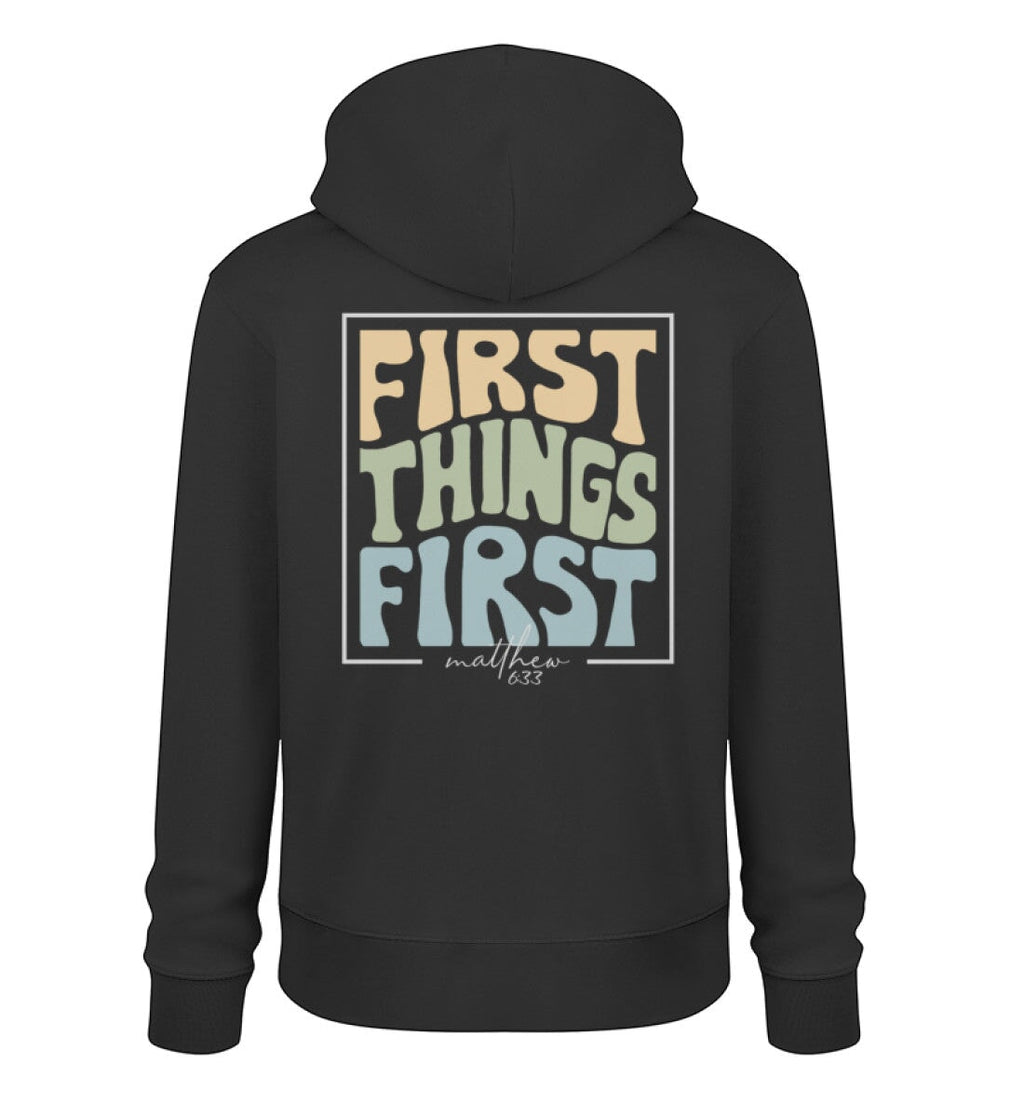 FIRST THINGS FIRST STREETWEAR HOODIE BACKPRINT Cruiser Hoodie 2.0 ST/ST Shirtee Schwarz XS 