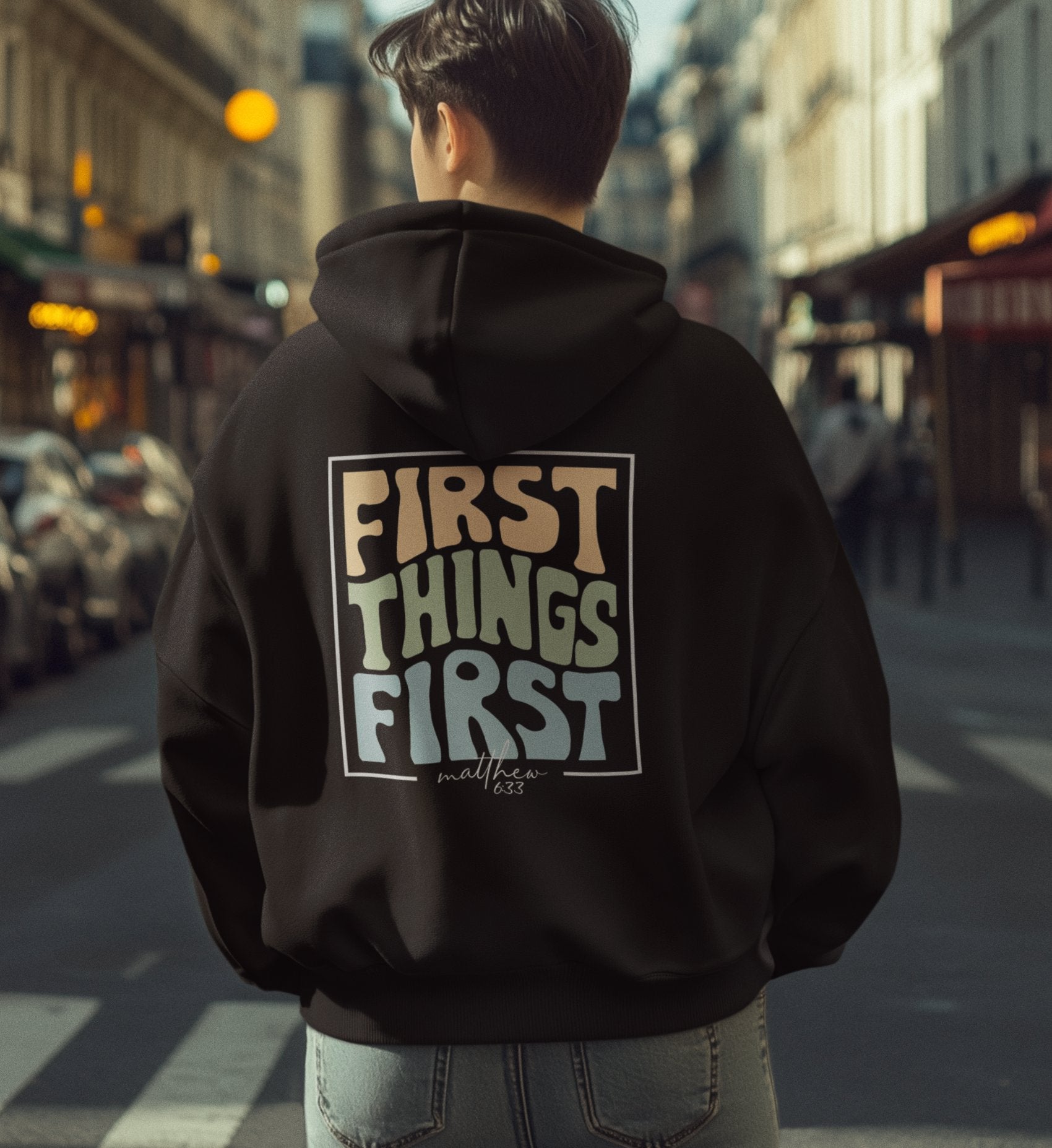 FIRST THINGS FIRST STREETWEAR OVERSIZED HOODIE BACKPRINT Slammer Oversize Hoodie 2.0 ST/ST Shirtee 
