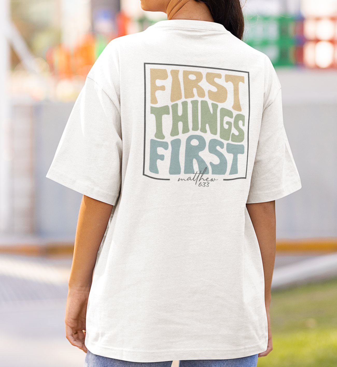 FIRST THINGS FIRST STREETWEAR OVERSIZED SHIRT BACKPRINT Blaster Oversized Shirt ST/ST Shirtee 