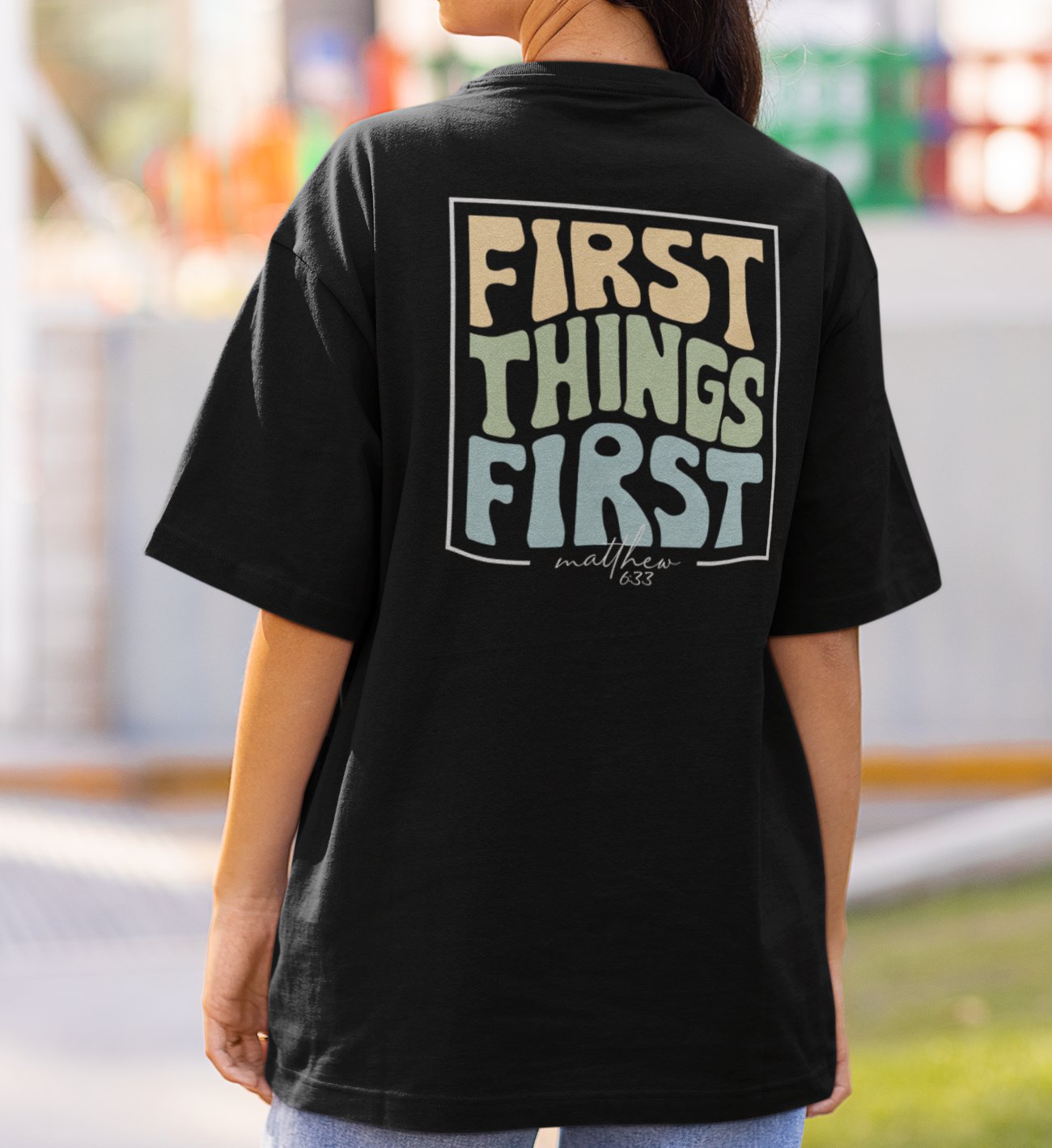 FIRST THINGS FIRST STREETWEAR OVERSIZED SHIRT BACKPRINT Blaster Oversized Shirt ST/ST Shirtee 
