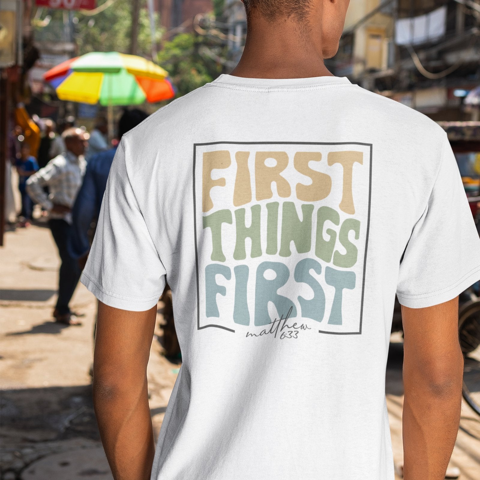 FIRST THINGS FIRST STREETWEAR SHIRT BACKPRINT Creator T-Shirt 2.0 ST/ST Shirtee 