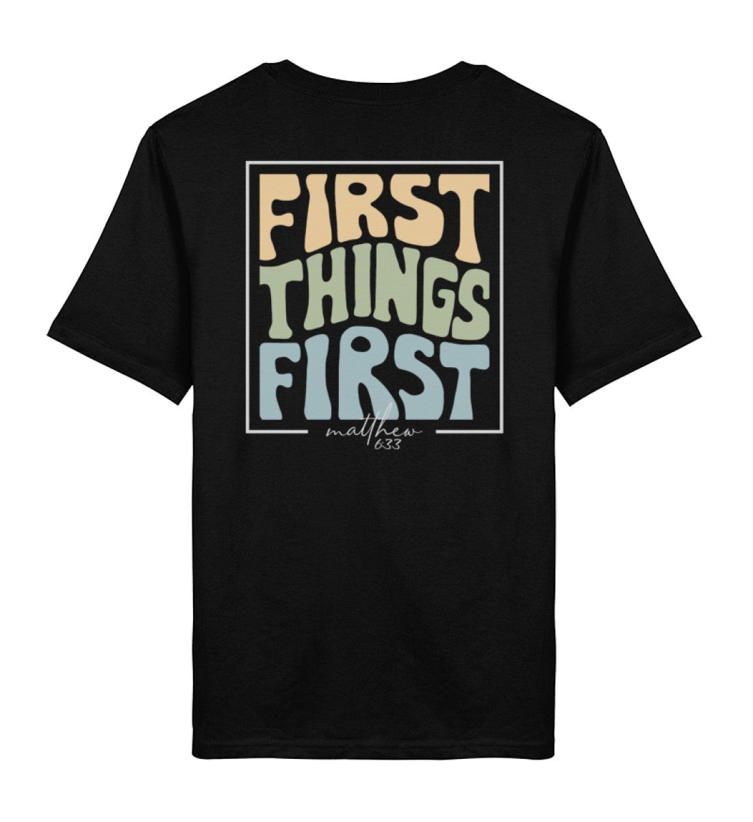 FIRST THINGS FIRST STREETWEAR SHIRT BACKPRINT Creator T-Shirt 2.0 ST/ST Shirtee Schwarz XS 