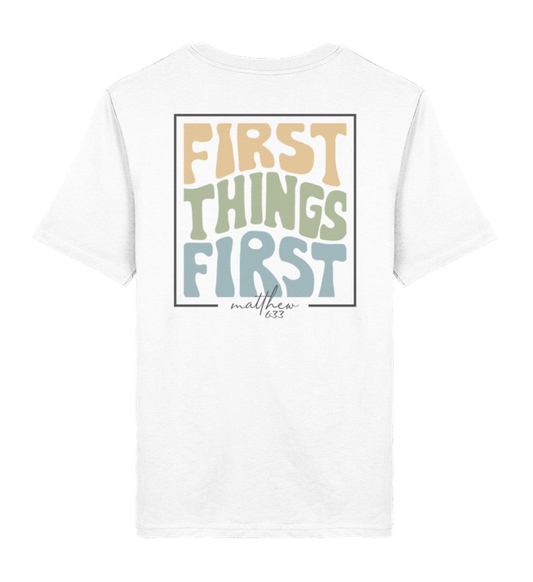 FIRST THINGS FIRST STREETWEAR SHIRT BACKPRINT - Herren Premium Organic Shirt 2.0 ST/ST Creator T-Shirt 2.0 ST/ST Shirtee White XS 