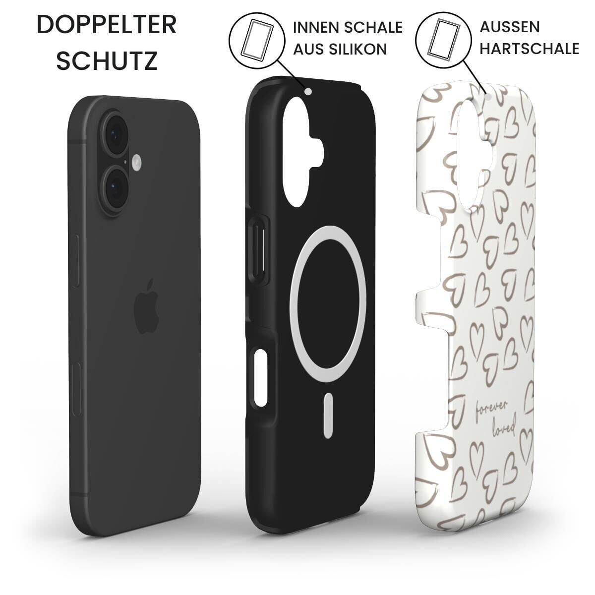 FOREVER LOVED MagSafe Handyhülle in Kaffee Tech Accessories Podbase 