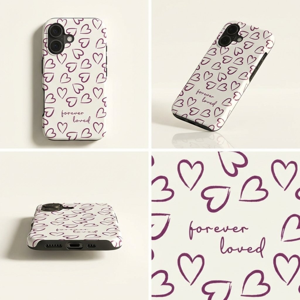 FOREVER LOVED Robuste Handyhülle in Beere Tech Accessories Podbase 