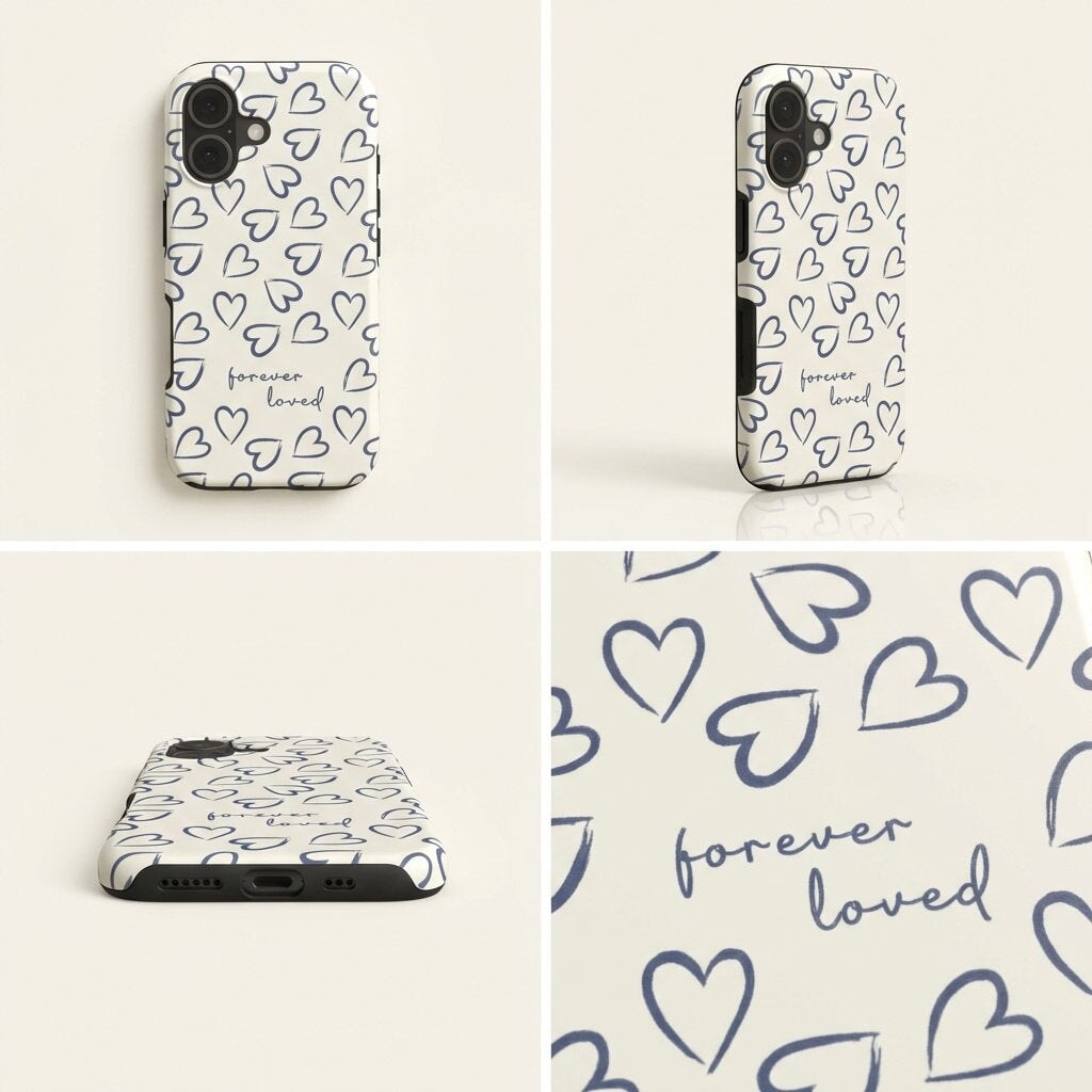 FOREVER LOVED Robuste Handyhülle in Schieferblau Tech Accessories Podbase 