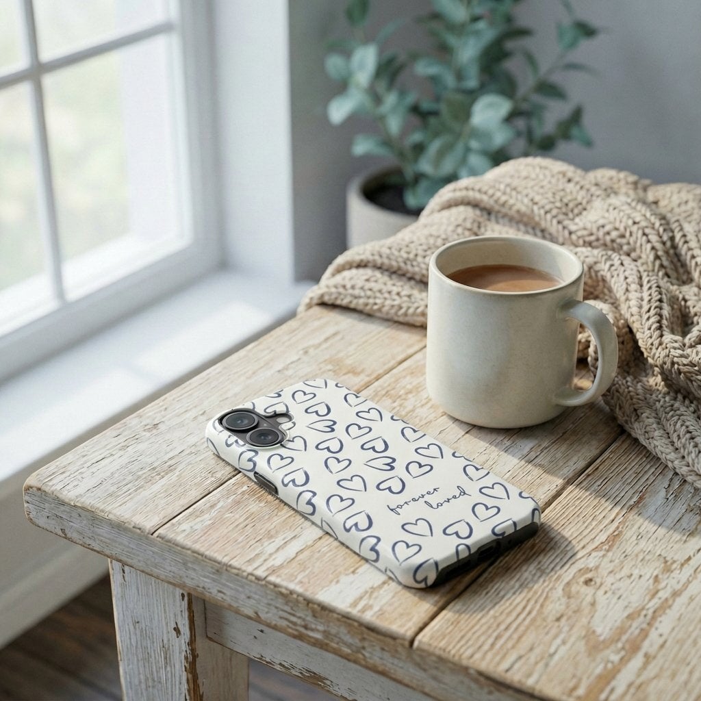 FOREVER LOVED Robuste Handyhülle in Schieferblau Tech Accessories Podbase 