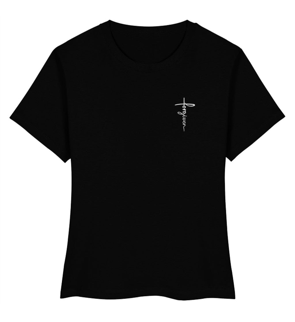 FORGIVEN CROSS FRAUEN SHIRT Stella Muser Shirt ST/ST Shirtee Schwarz XS 