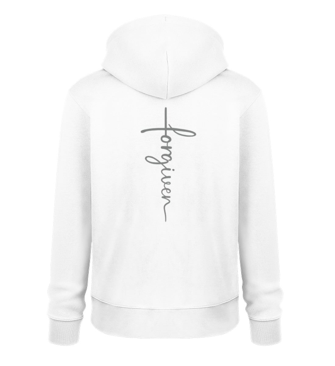 FORGIVEN CROSS HOODIE BACKPRINT - Unisex Organic Hoodie 2.0 ST/ST Cruiser Hoodie 2.0 ST/ST Shirtee White S 