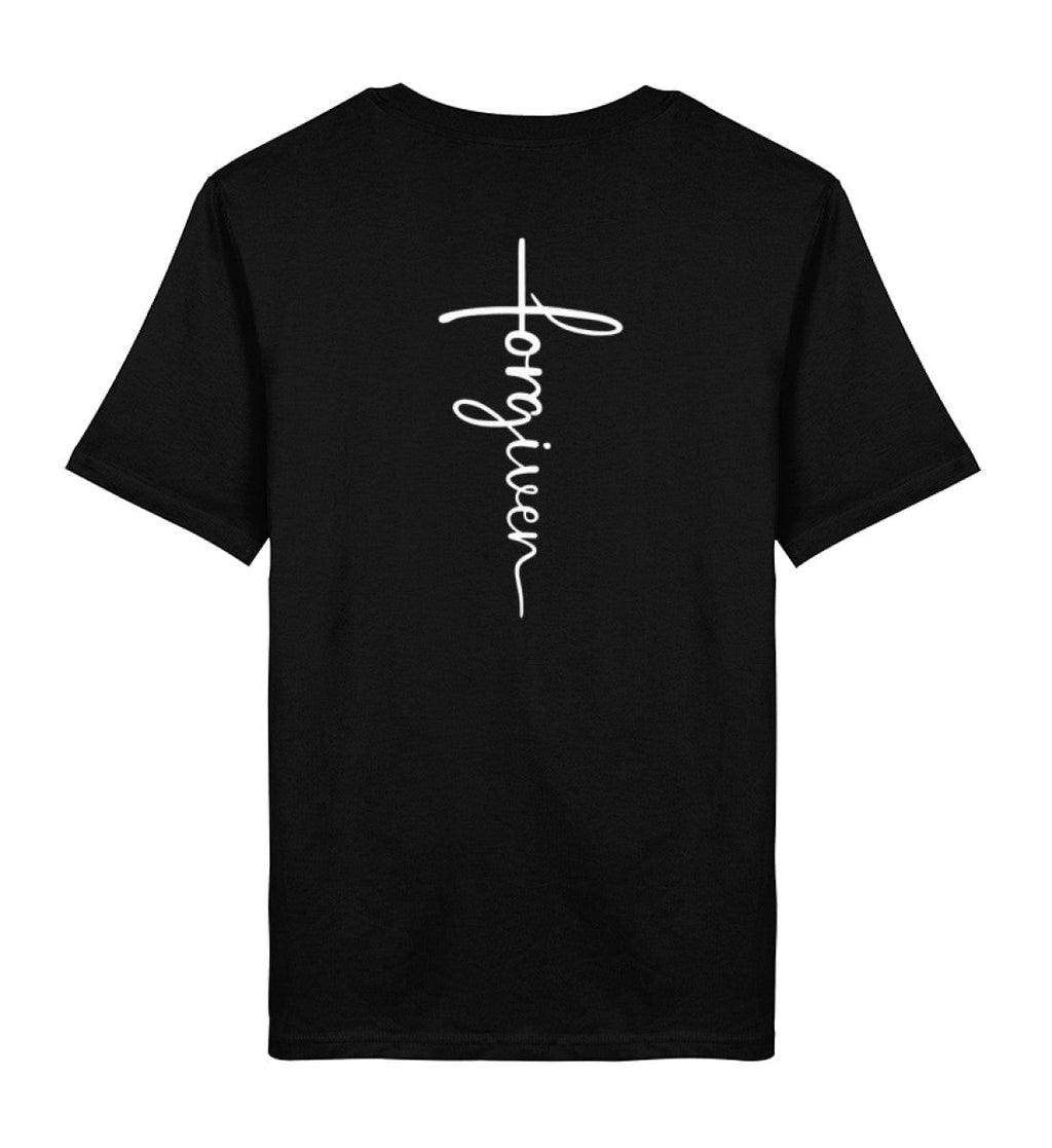 FORGIVEN CROSS SHIRT BACKPRINT - Herren Premium Organic Shirt 2.0 ST/ST Creator T-Shirt 2.0 ST/ST Shirtee Black XS 