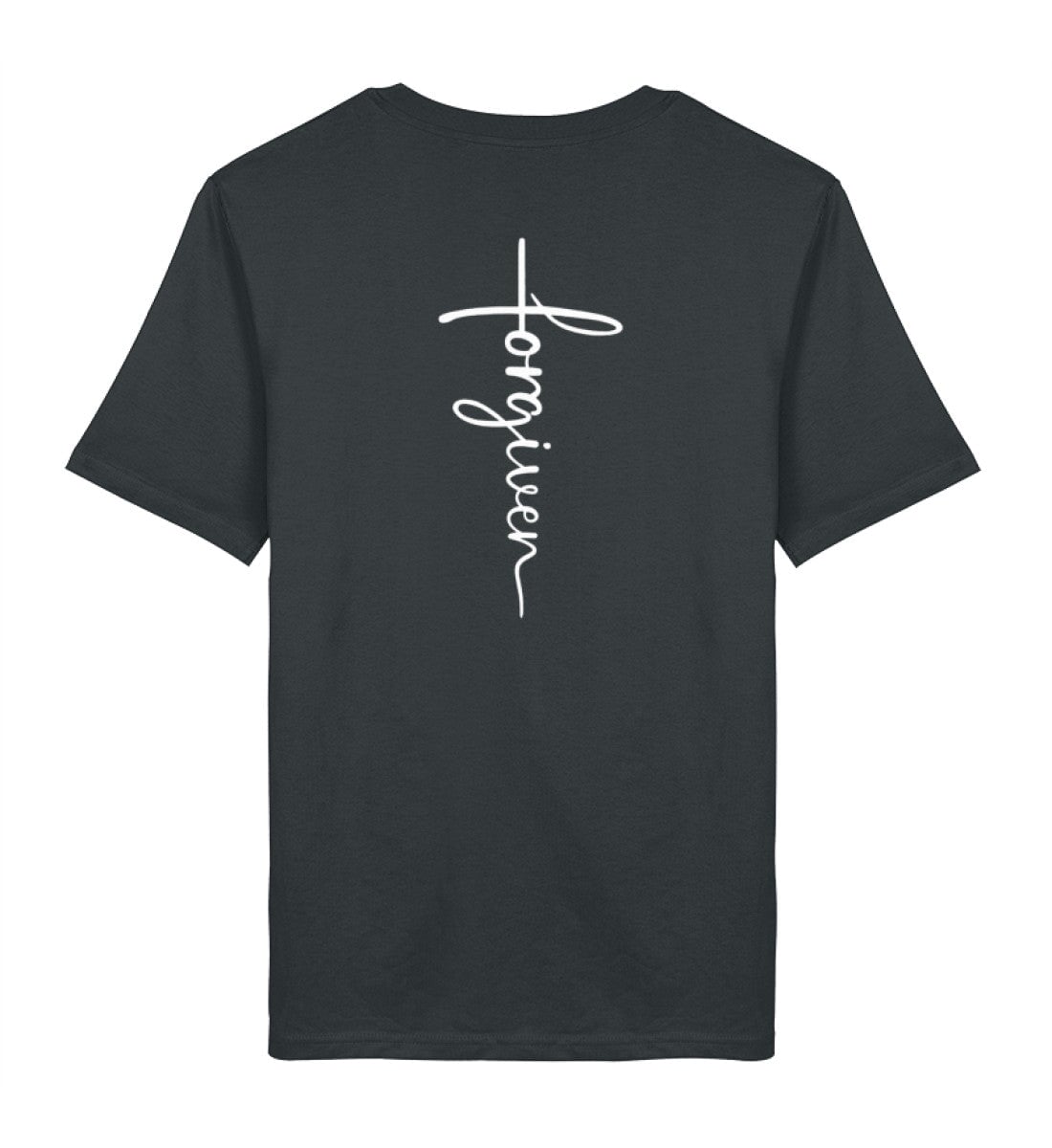 FORGIVEN CROSS SHIRT BACKPRINT - Herren Premium Organic Shirt 2.0 ST/ST Creator T-Shirt 2.0 ST/ST Shirtee India Ink Grey XS 