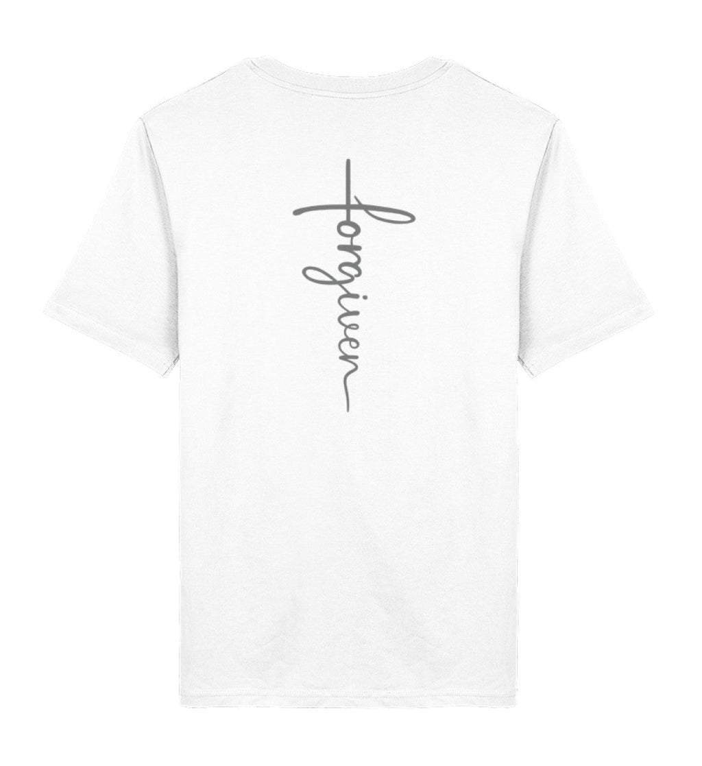 FORGIVEN CROSS SHIRT BACKPRINT - Herren Premium Organic Shirt 2.0 ST/ST Creator T-Shirt 2.0 ST/ST Shirtee White XS 