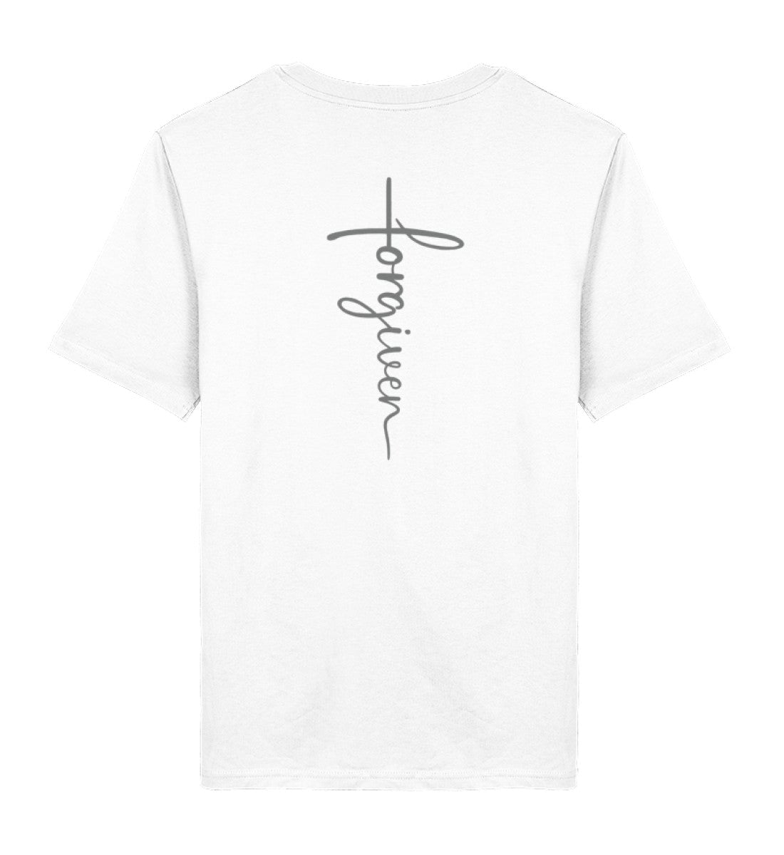 FORGIVEN CROSS SHIRT BACKPRINT - Herren Premium Organic Shirt 2.0 ST/ST Creator T-Shirt 2.0 ST/ST Shirtee White XS 